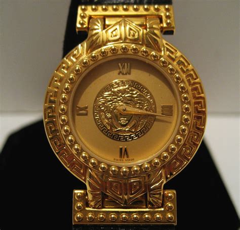 versace vintage chain watch|versace watch women.